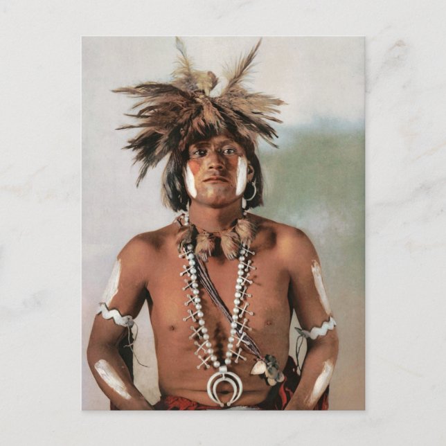 Taqui AMoki Snake Priest 1902 - vintage Postcard (Front)