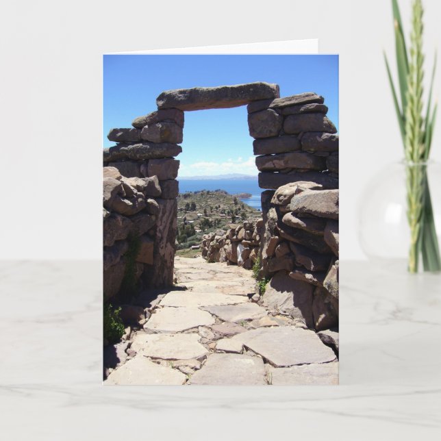 taquile stone arch card (Front)