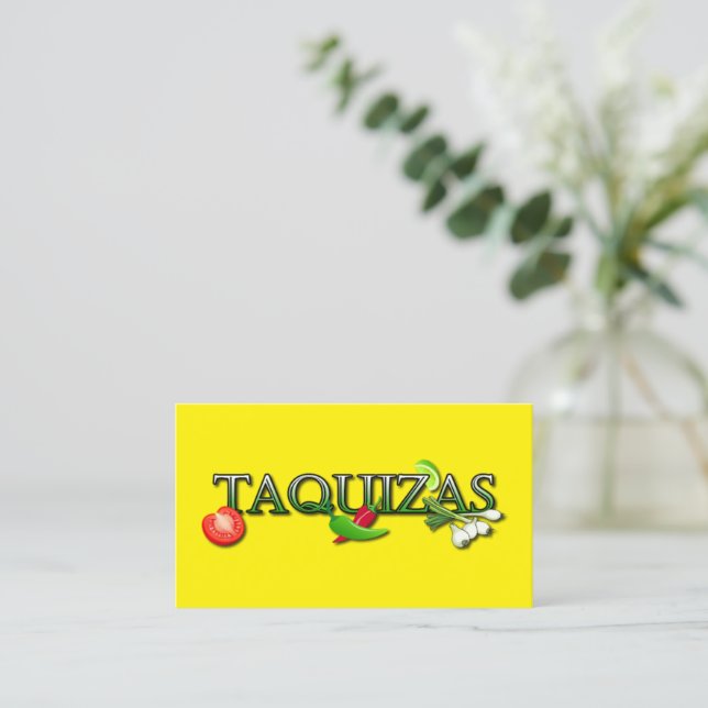 Taquizas Business Card (Standing Front)