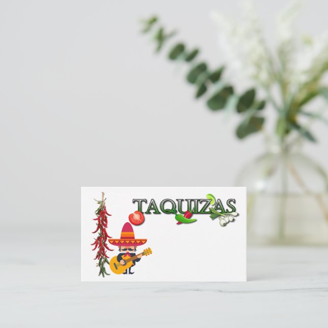 taquizas business card (Standing Front)
