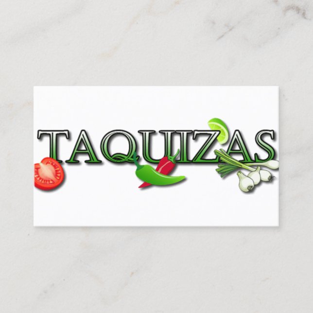 Taquizas Business Card (Front)