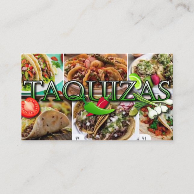 Taquizas Business Card (Front)