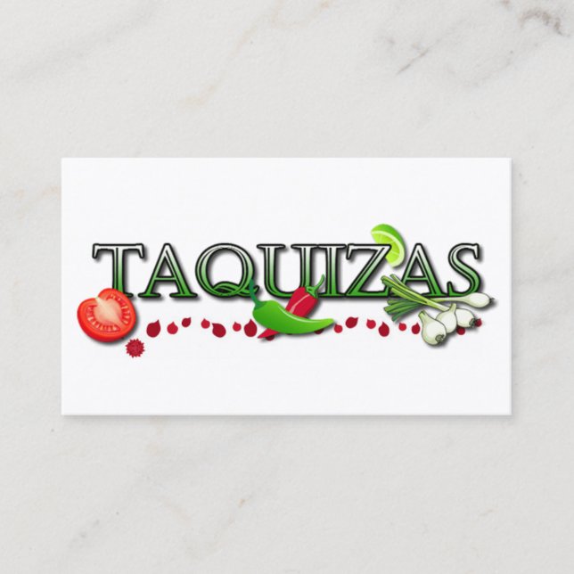 Taquizas Business Card (Front)