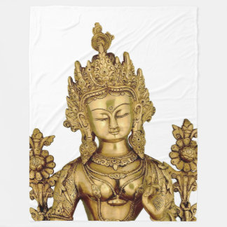 Tara Buddha Buddhist Goddess Yoga Tibet Art Peace Fleece Blanket