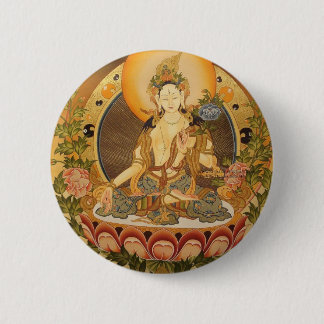 Tara (Female Buddha) 6 Cm Round Badge