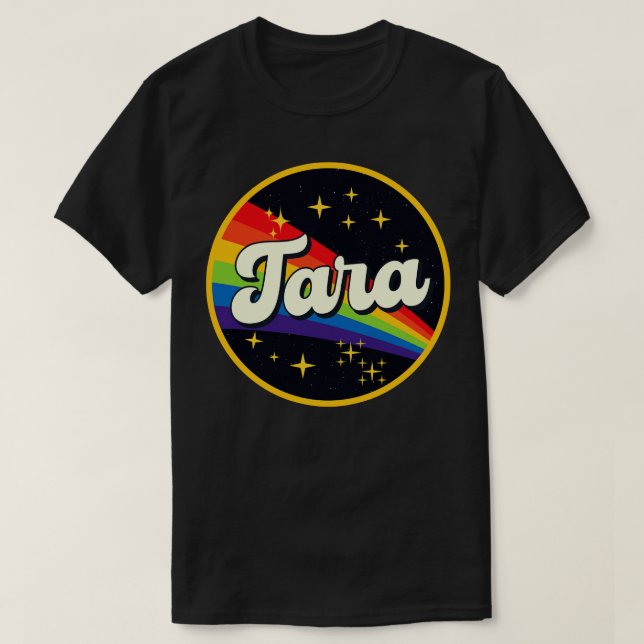 Tara Rainbow In Space Vintage Style T-Shirt (Design Front)