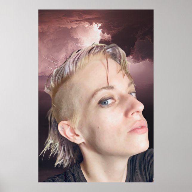 Tara Shannon Pink Clouds Thunderstorm Poster (Front)