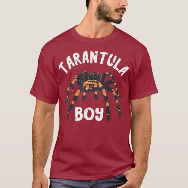 Tarantula Boy Spider Lover Entomology T-Shirt (Front)