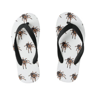 Tarantula cartoon illustration kid's thongs