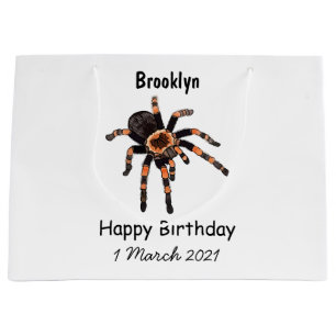 Tarantula cartoon illustration large gift bag