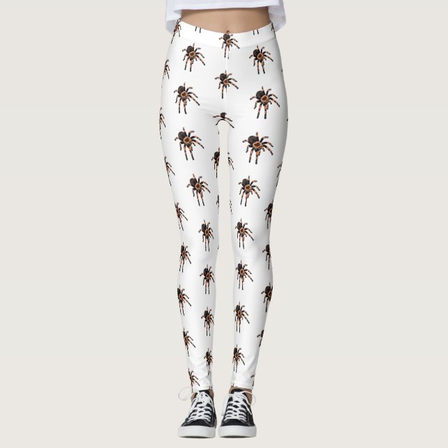 Tarantula cartoon illustration leggings (Front)