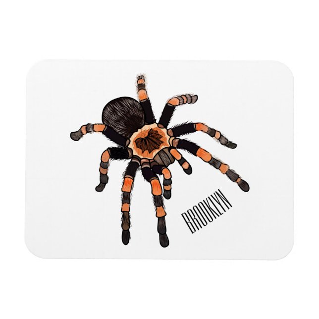 Tarantula cartoon illustration magnet (Horizontal)