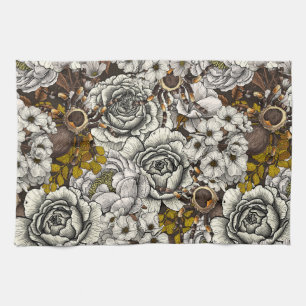 Tarantula garden 2 tea towel