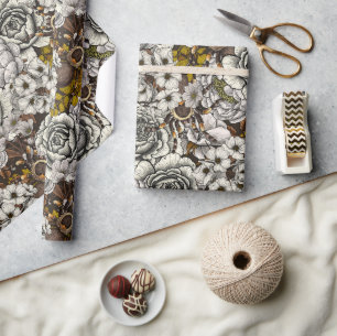 Tarantula garden 2 wrapping paper