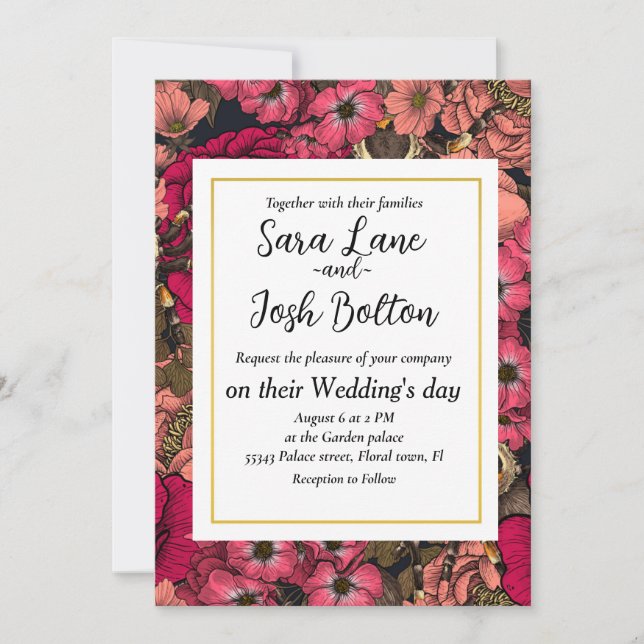 Tarantula garden 4 invitation (Front)