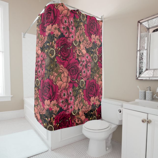 Tarantula garden 4 shower curtain (In Situ)
