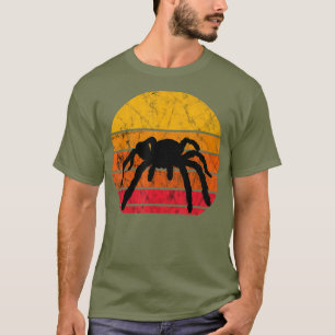 Tarantula Insects Bug Lover Retro Vintage Sunset T-Shirt
