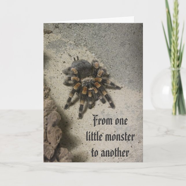 Tarantula Monster Birthday Card (Front)