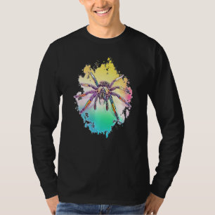 Tarantula Motif Coloful Spider Animals Arachnid T-Shirt