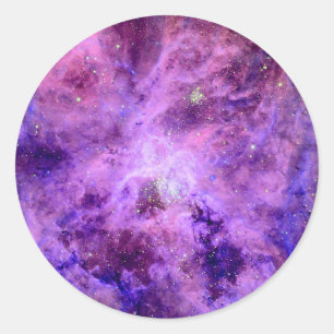 Tarantula Nebula 30 Doradus Hubble Space Photo Classic Round Sticker