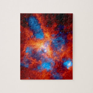 Tarantula Nebula Colourful Infrared Space Photo Jigsaw Puzzle
