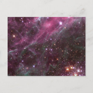 Tarantula Nebula in plum NASA Postcard