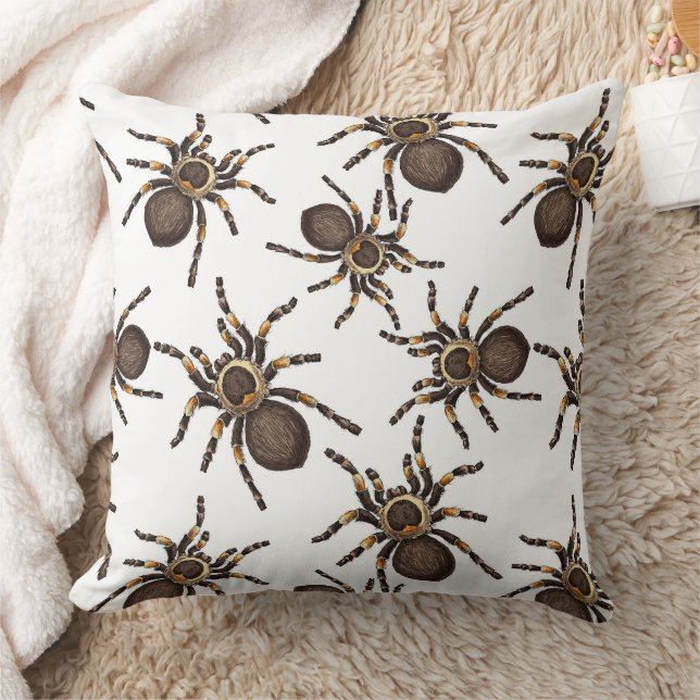 Tarantula on white cushion (Blanket)