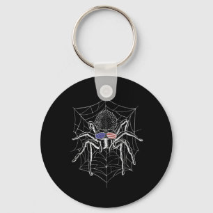 Tarantula Owner Spider Merica Patriotic American U Key Ring