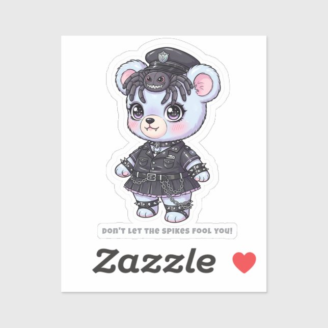 Tarantula Police Bear - Spiky Accessories & Cute (Sheet)