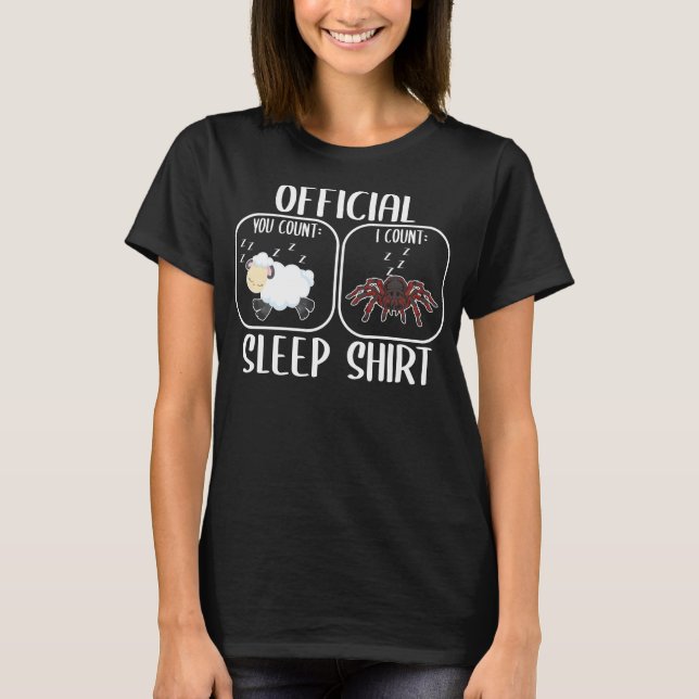 Tarantula sleeping shirt counting sheep (Front)