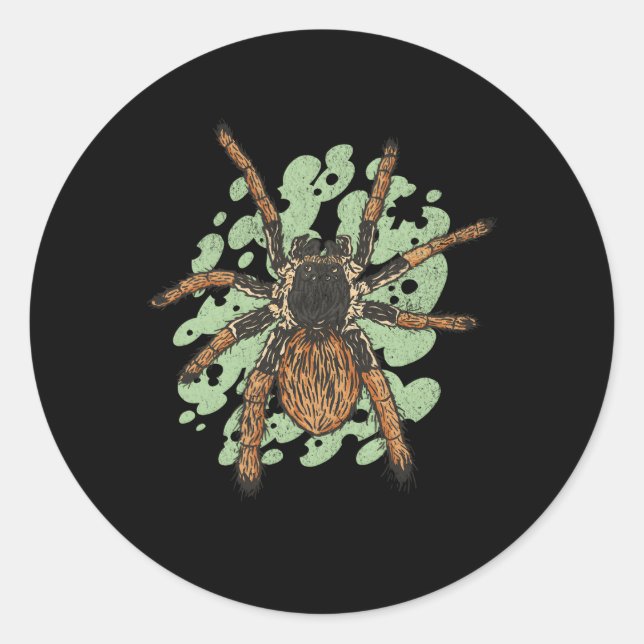 Tarantula Spider Large Arachnid Classic Round Sticker (Front)
