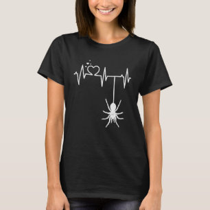 Tarantula Spiders Mum Mama Dad Heartbeat Heart T-Shirt