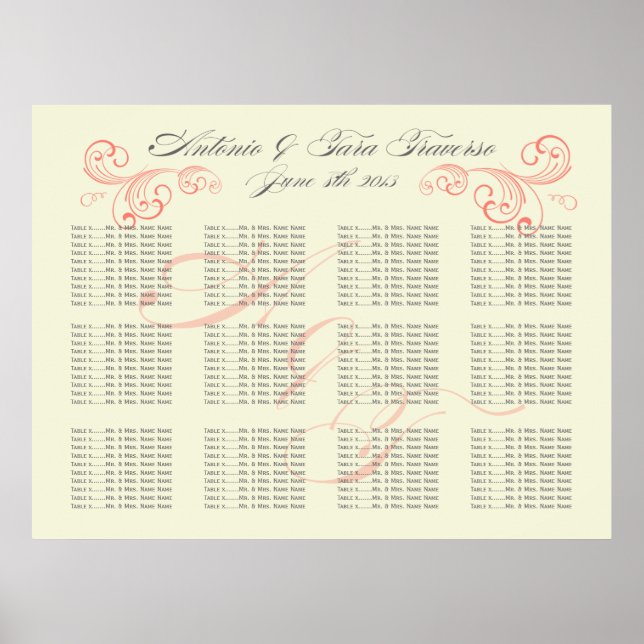 Tara's Seating Chart #2 (Front)