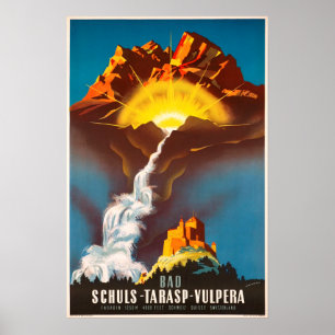 Tarasp,Switzerland, Travel Poster