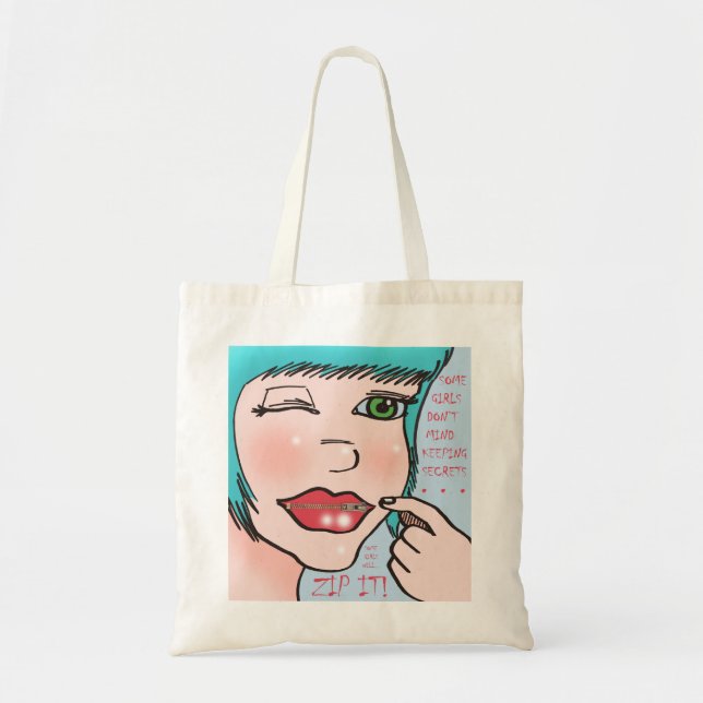 TaraZipperPic Tote Bag (Front)