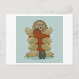 Tardigrade and human postcard