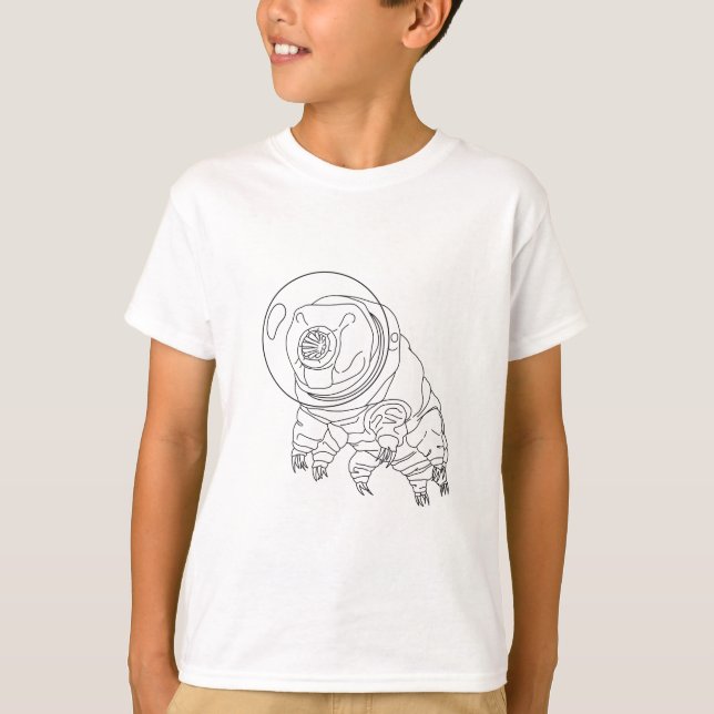 Tardigrade astronaut helmet boys' t-shirt (Front)