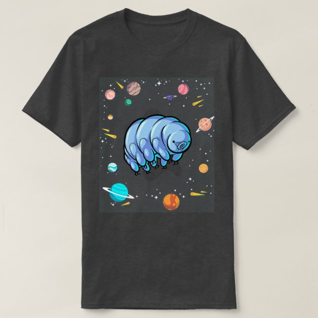 Tardigrade In Space Microbiologist Science Premium T-Shirt (Design Front)