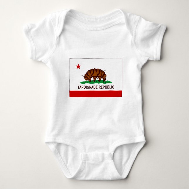 Tardigrade Republic Flag Baby Bodysuit (Front)