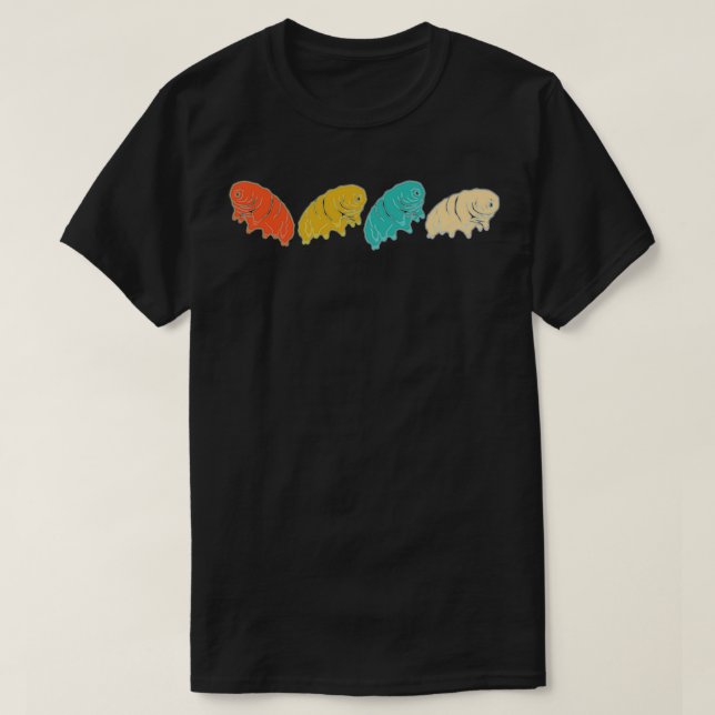Tardigrade Retro Design T-Shirt (Design Front)