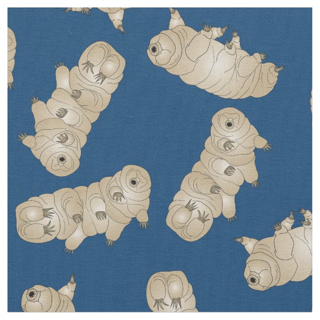 Tardigrade Water Bear Moss Pig Fabric (Close Up)