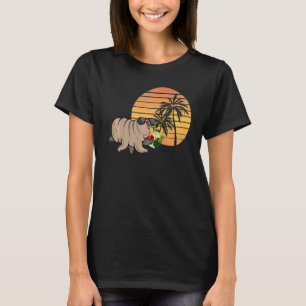 Tardigrade Water Bear Retro Vintage Sunset Microbi T-Shirt