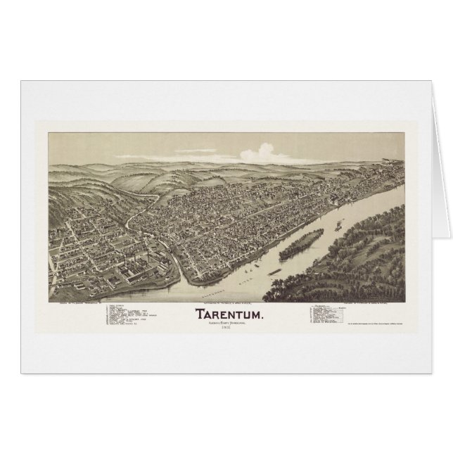 Tarentum, PA Panoramic Map - 1901 (Front Horizontal)