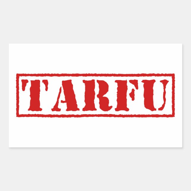 TARFU RECTANGULAR STICKER (Front)