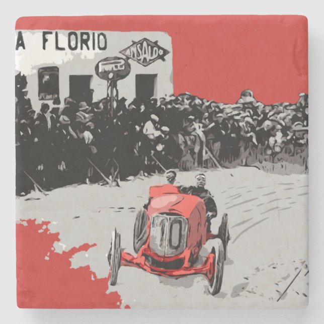 TARGA FLORIO RACE STONE COASTER (Front)
