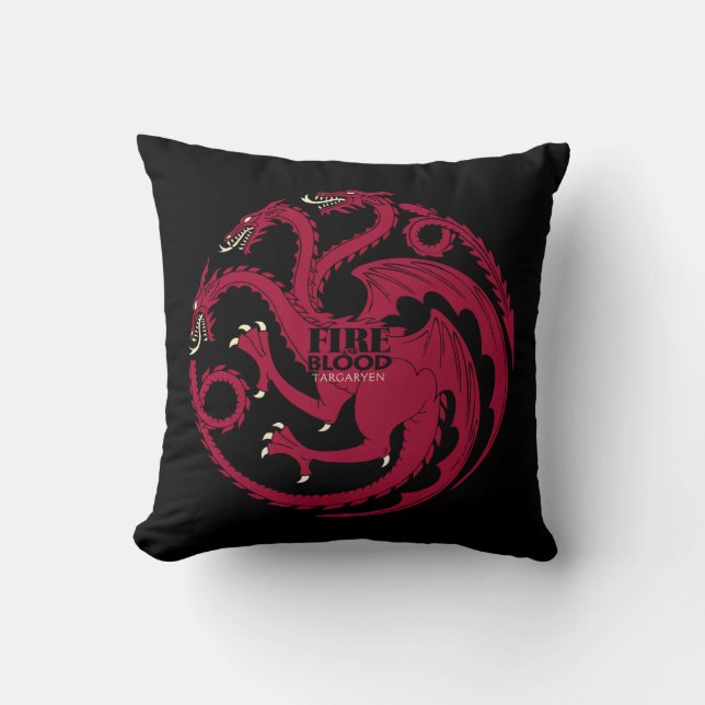 Targaryen Sigil - Fire & Blood Cushion (Front)