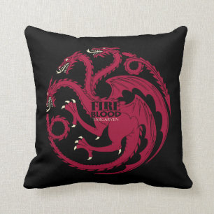 Targaryen Sigil - Fire & Blood Cushion
