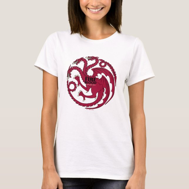 Targaryen Sigil - Fire & Blood T-Shirt (Front)