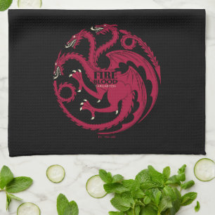 Targaryen Sigil - Fire & Blood Tea Towel