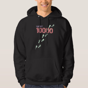 Target 10000 Steps Walking For Fitness Hoodie